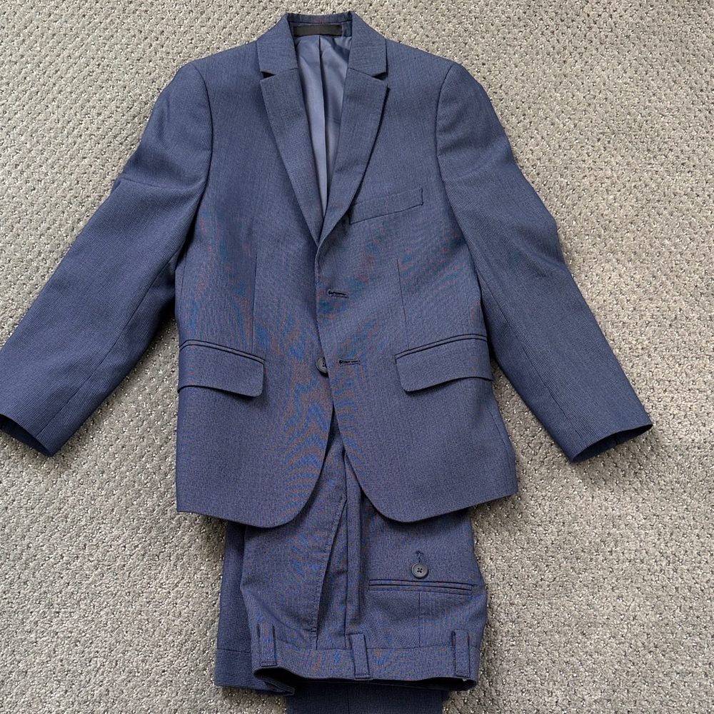 Marc New York by Andrew Marc Boys Navy Skinny Suit | Size 8